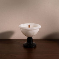 Marble Candle Holder Decorative Tabletop Art Piece