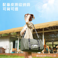 阿尼熊冰丝TPU充气床垫户外弹丝云床露营加厚硬睡垫拉丝气垫床