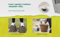 Durable plastic pail for storage