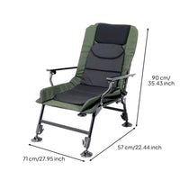 Multi-Terrain Fishing Recliner Foldable Folding Fishing Chair Portable Outdoor Gear for Campers