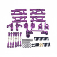 Front Rear Swing Arm Tie Rod Set Lightweight Shock Absorption Arm Steering Joint Kit Crash Resistant Aluminum Alloy RC Car Modification Parts
