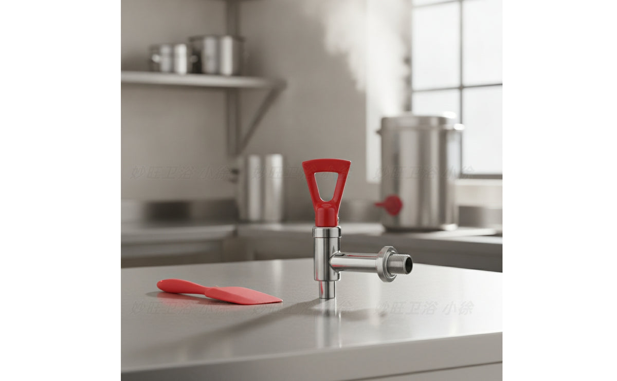 Stainless Steel Water Dispenser Tap Replacement Water Faucet with Plastic Handle Safe Beverage Dispenser Tap Hygienic