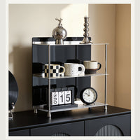 3-Tier Stainless Steel Desktop Organizer Rack