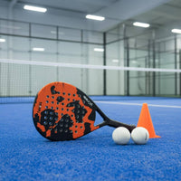 Sand Court Racket Carbon Fiber Paddle Lightweight Carbon Fiber Perforated Paddle Racket for Beginners, Outdoor