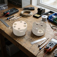 LED Bulb Electrical Connector with GU5.3 Lamp Holder for DIY Lighting, Ceramic MR16 Lamp Base