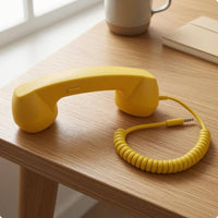 Retro Phone Handset Curved Shape 3.5mm Phone Handset Molded Plastic
