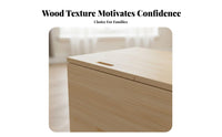 Solid Wood Bay Window Storage Cabinet Multi-Functional Window Seat Storage Bench Multifunctional Tatami Floor Cabinet Large Capacity for Apartment Dwellers, Homeowners, Balcony, Bedroom, Living Room, Entryway