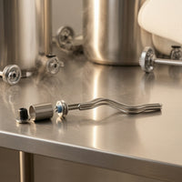 Stainless Steel Tri-Clamp Undulating Foldback Heating Heater Easy to Install Tri-Clamp Undulating Heating Heater Uniform Heat Distribution Immersion Heater Energy Efficient for Brewers, Homebrewers