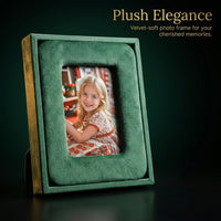 Plush Photo Frame, Handmade Fabric Lace