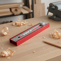Foldable Depth Ruler Compact Folding Depth Gauge Rotatable Knob for Woodworkers