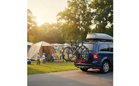 Adjustable Straps Trunk Mount Bike Rack Easy Installation Rear Mounted Cycle Carrier Safeguarding Cradles for Families, Road Trips, Camping