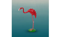 Flamingos Sculpture with Flat Base Standing Flamingos Sculpture Compact Decor for Shelf