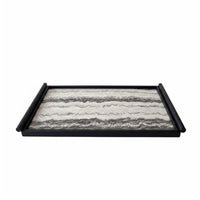 Textured Metal Tray New Chinese Aesthetic Home Decor Sturdy Construction