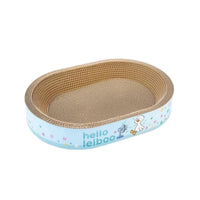 Oval Cat Scratcher Curved Cat Scratcher Bed Sturdy for Indoor