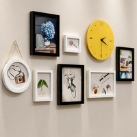 Plastic Picture Frame, Photo Frame, Photo Frame. Stylish Wall Decor, Compatible with Multiple Irregular Sizes (5/7/10 inches). For Newlyweds' Living Room Interior.