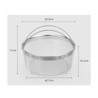 Stainless Steel Colander Easy to Clean Mesh Strainer Basket Long-Lasting