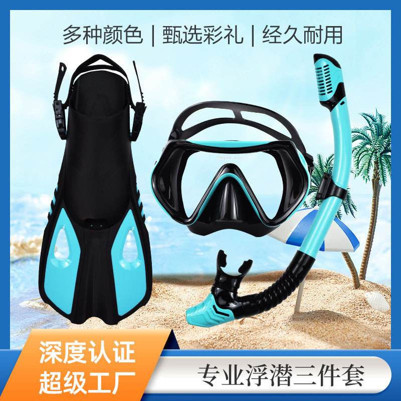 Snorkeling Set with Mask, Snorkel, and Fins