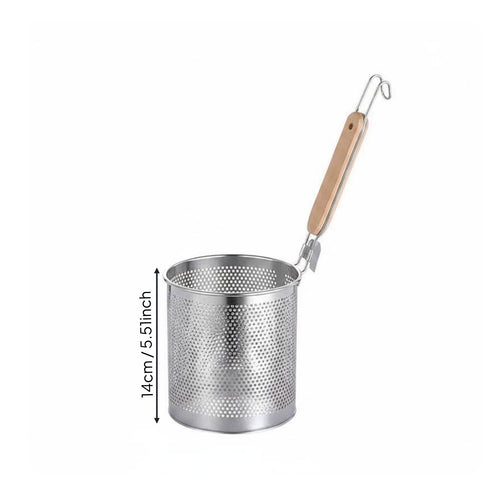Hot Pot Skimmer Basket Food-Grade Stainless Steel Handled Mesh Colander