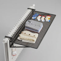 Radiator Cat Bed with Metal Frame and Towel Bar, Square Heated Cat Bed for Indoor Use, Universal Size Hanging Cat Bed and Warm Hammock Style