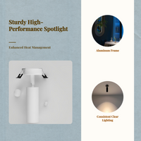 Adjustable narrow-beam LED spotlight