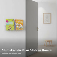wall-mount surface-mounted Picture Book Rack toolno-drill installation wall-mount surface Shelf Easy to Install