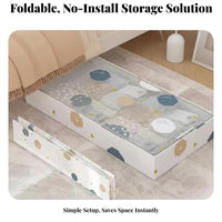 6 Pieces Clear drop-down-down-downdownFront footwear container Foldable Household Storage Transparent View
