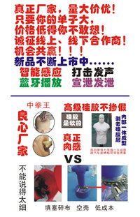 中拳王硅胶人形沙包不倒翁散打立式拳击沙袋儿童成人家用宣泄器材