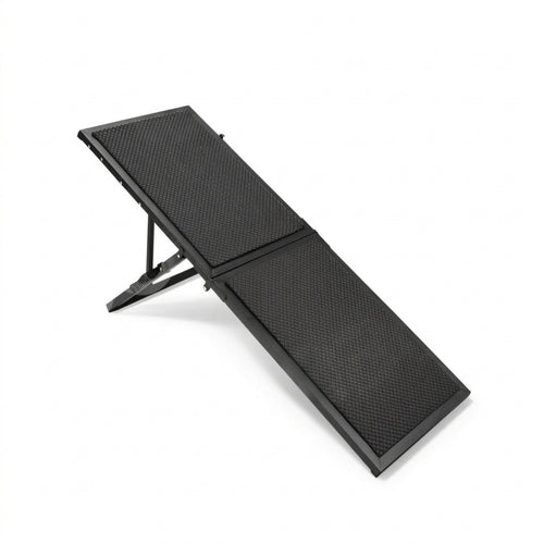 Adjustable Dog Ramp 5-Height Foldable Pet Ramp Black
