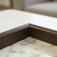 Floral Tray Multipurpose Walnut Frame Tray Easy to Clean for Tabletop
