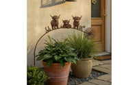Garden Stake with Animal Figures Sturdy Lawn Ornaments Rustic for Courtyard