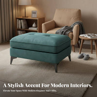 Low Upholstered Sitting Pier Multi-Functional Footrest adaptable for Living Room