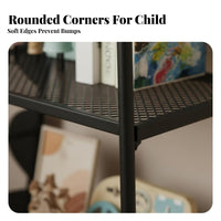 Slim Multi-Tier Shelving Unit Floor-Standing Book Organizer Space-Saving Sturdy Construction for Parents, Bedroom, Playroom