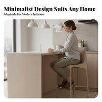 Saddle Seat High Stool with Spine Supportrest Nordic Aesthetic Saddle Seat Stool Utilitarian Design Footrest for Bar Owners