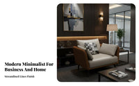 Minimalist Sofa and Coffee Table Combo Modern Design Reception Seating Sturdy Frame Configurable Design for Clients