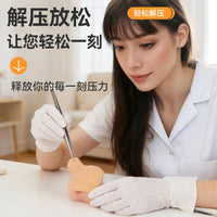 解压玩具夹黑头粉刺草莓鼻玩具便携硅胶仿真挤痘痘减压鼻子模型