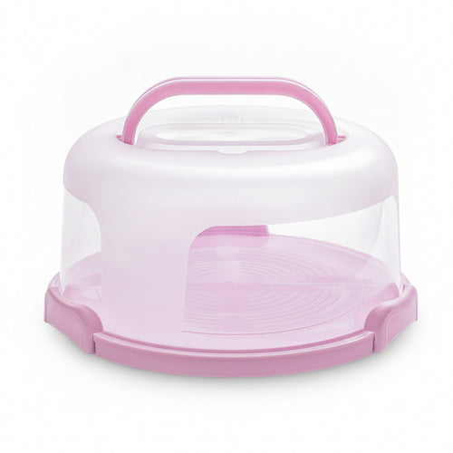 24 Pieces Cake Carrier with Lid and Handle Round for Parties, Bakers