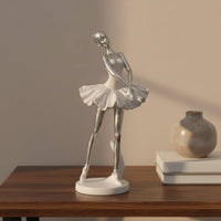 Ballet Dancer Sculpture Elegant Design Ballet Dancer Statue Fine Crafted Details Ballerina Statue for Dancers, Girls, Living Room, Bedroom, Bookshelf