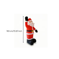 Freestanding Inflatable Santa Saint Tall Inflatable Santa Outdoor Seasonal for Porch, Storefront