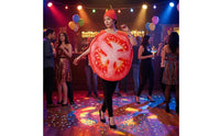 Printed Tomato Slice Costume 1Piece Tomato Slice Costume Polyester for Adults