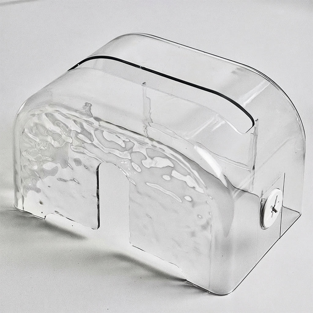 Office Desk Tissue Box for Home Office, Waterproof Wipes Dispenser for Kitchen Wipes, Wall Mounted Acrylic Tissue Boxes, Facial Tissue Holder