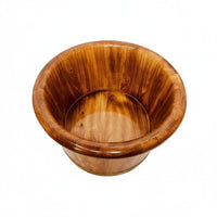 Wood Foot Bath Bucket Traditional Craft Wooden Foot Bath No Assembly Pedicure Soaking Bucket for Washroom