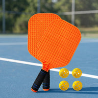 Pickleball Paddle Set with Balls Perforated Pickleball Set with Balls Honeycomb