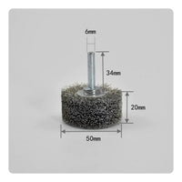 Shank Mounted Wire Wheel High-Density Bristles Rotary Tool Wire Brush for Garage