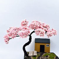 建筑沙盘模型樱花树仿真树木微景观场景树手办橱窗造景diy手工