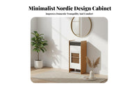 Shoe Storage Cabinet Large Capacity Footwear Organizer Entryway Cabinet Space Saving Structure with Ventilated Doors and Metal Bar Suitable for Apartment Dwellers Homeowners Foyer Hallway Living Room