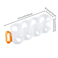 4-Compartment Drink Holder Cylindrical Slots Beverage Storage Box
