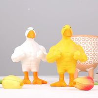 Muscle Duck Magnet Figurine for Home Decor
