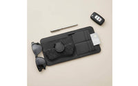 Multi-Compartment Visor Organizer Space Compact Car Visor Organizer Does Not Block Visibility Car Glasses Clip Holder for Driving