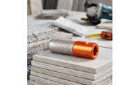 Round-Arc-Shaped Grinding Head with M10 Thread Abrasive Grinding Bit with M10 Thread Coarse Tool Finishing for Tilers, Masons