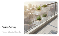 Tiered Railing Planter Weather Resistant Railing Planter Basket Large Capacity